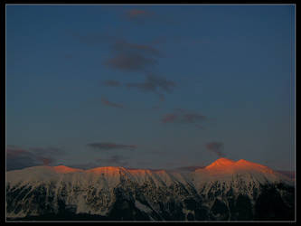 Sunset over mountain no.1