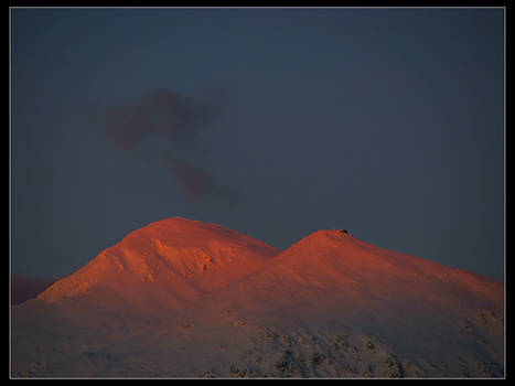 Sunset over mountain no.2