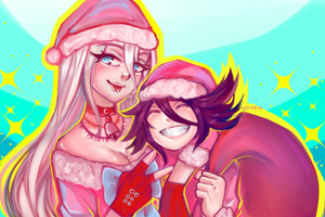 DR Secret Santa / Miu and Ouma