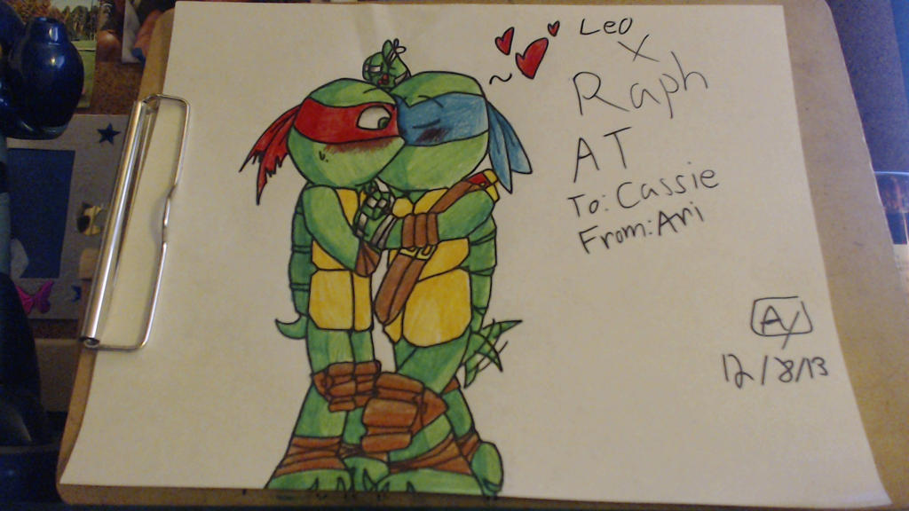 Leo X Raph Rise Leo X Raph: Mistletoe Kiss~ by AriannaYbarra on DeviantArt