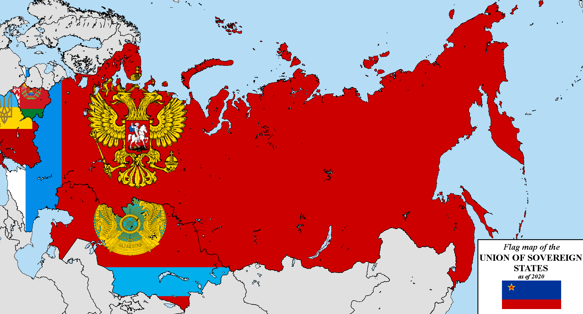 Flag map of the Union of Sovereign States, 2020 by Tondoempireball on DeviantArt