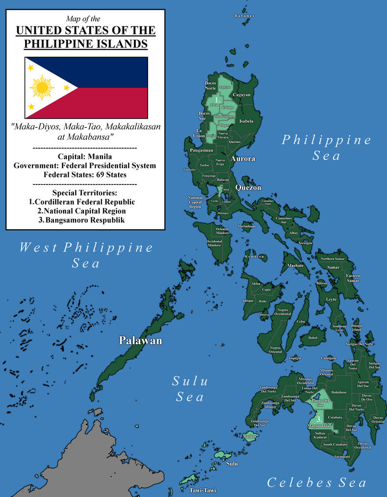How Big Is The Philippines Compared To The United States United States of the Philippine Islands by Tondoempireball on DeviantArt