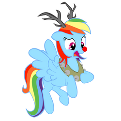 festive rainbow dash