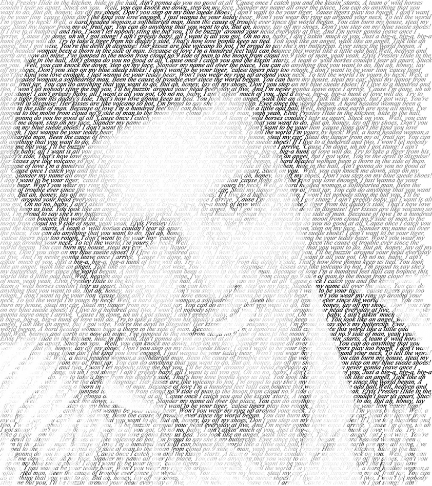 Elvis Typography by NaomiTaylor on DeviantArt