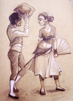 Life Drawing - Spanish Flirt