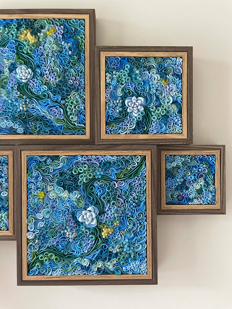Clay Graphics Air-dry clay artwork. A collage of 7 frames by liskaflower on DeviantArt