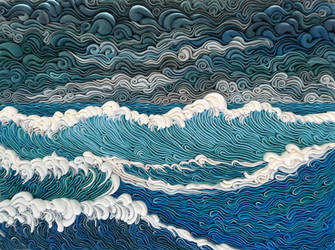 Stormy sea
