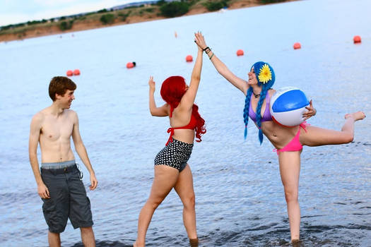 Pool Party Jinx, Miss Fortune, and Ezreal