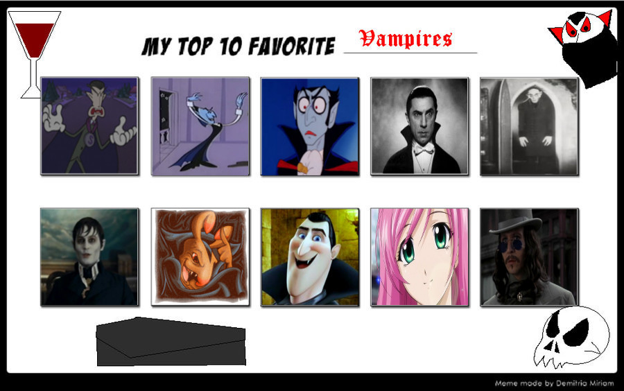 Top 10 Favorite Vampires