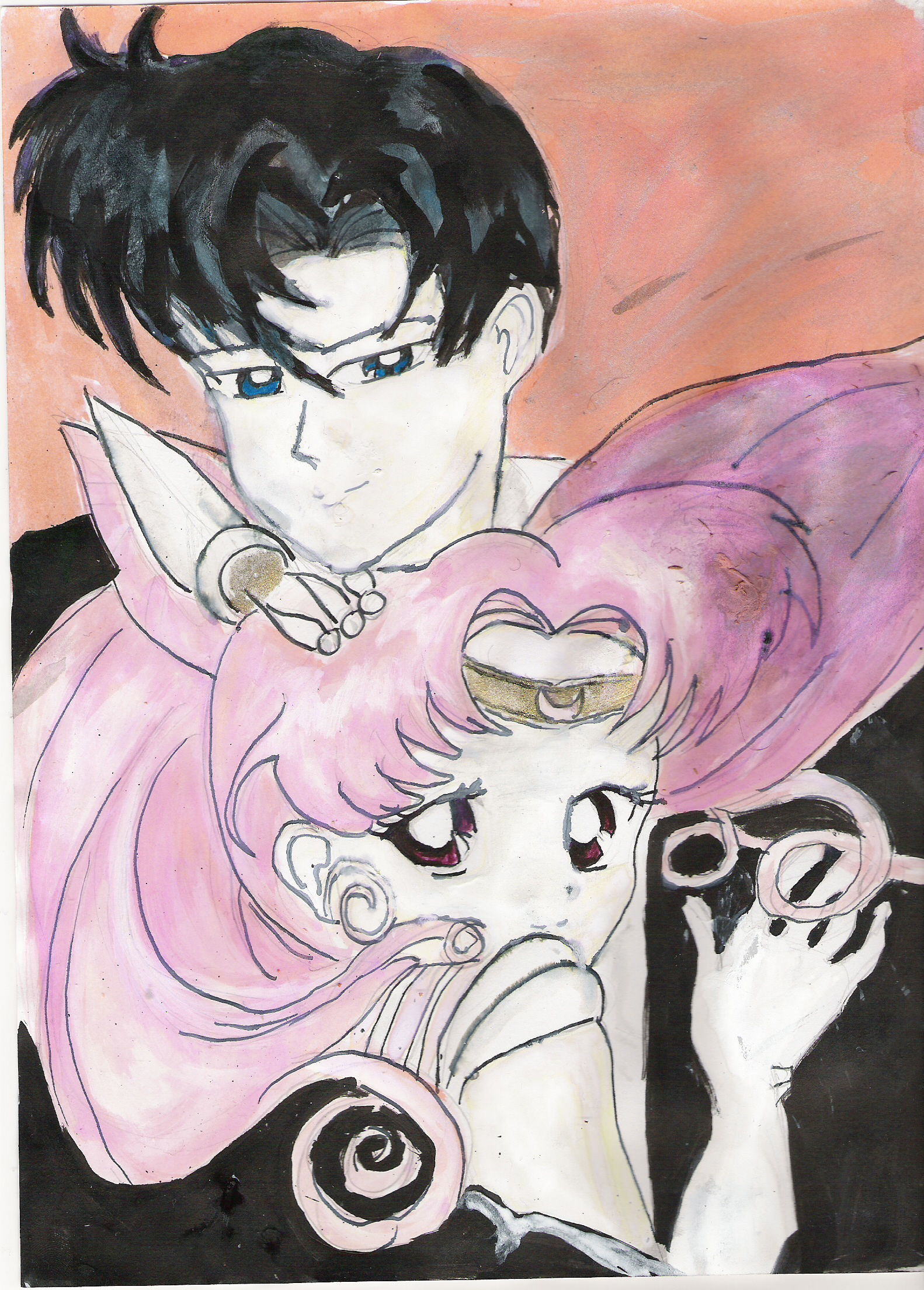 Chibimoon and Tuxedo kamen