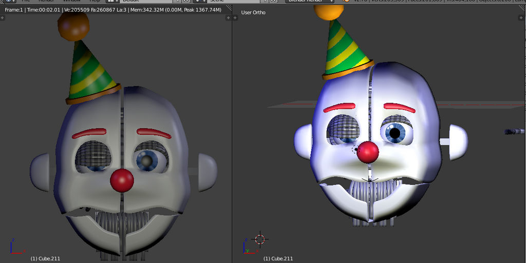 Ennard model (blender) wip by Coydoor on DeviantArt