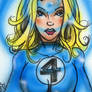 Invisible Woman Sketch Card