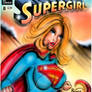 Supergirl Comic Cover Painting