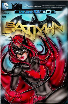 Batwoman Comic Cover Painting