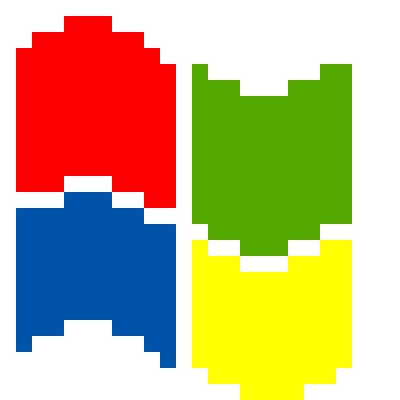 windows logo pixel art attempt by lewisinmine on DeviantArt