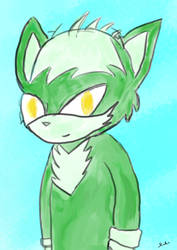 First (real) try with KRITA: Vert (A Fox ?)