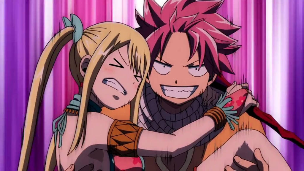 Lucy and Full Dragon Form Natsu by coidragon on DeviantArt