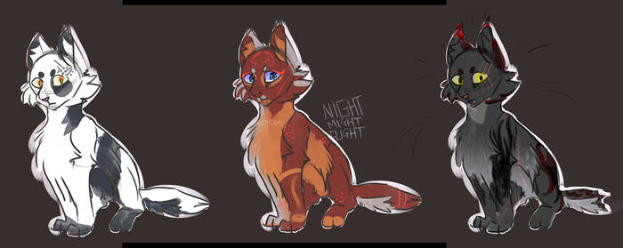 OPEN CHEAP feline/warrior cats ADOPTABLES