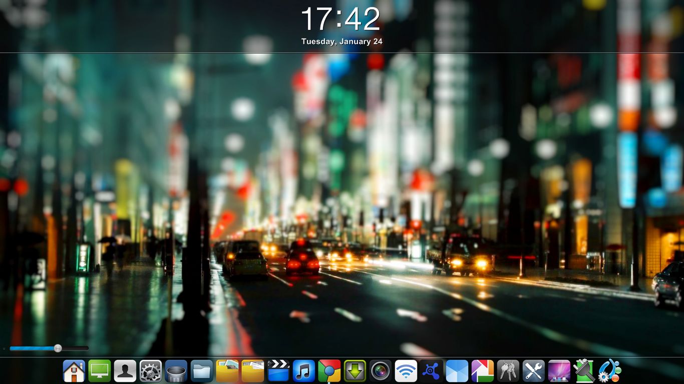 My Desktop made with Rainmeter - IPAD GLASS STYLE