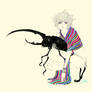 girl and hercules beetle v2