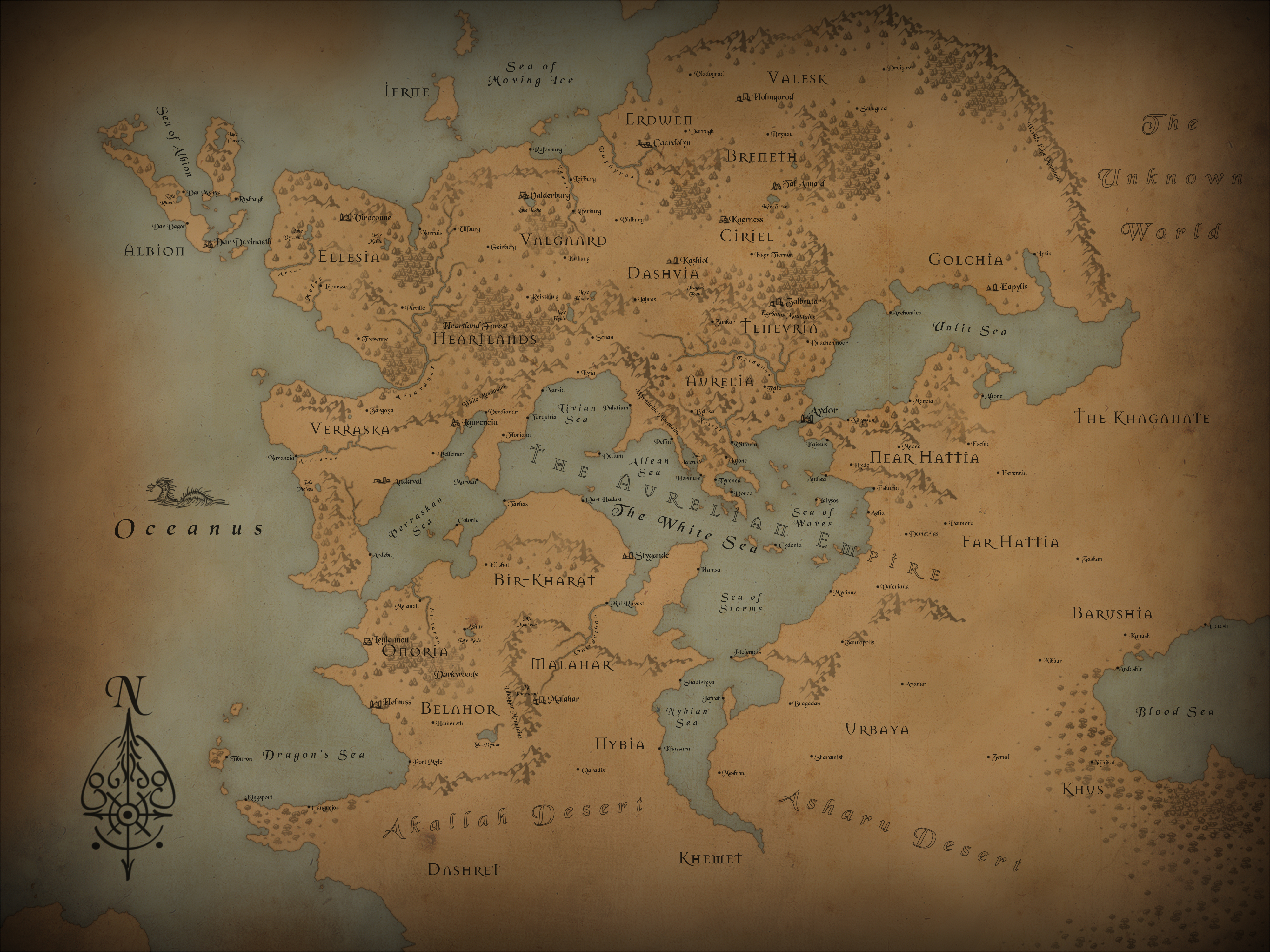 Acherusis World Map