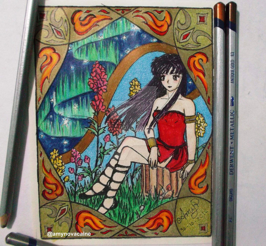 Rei Hino art nouveau (colored version)