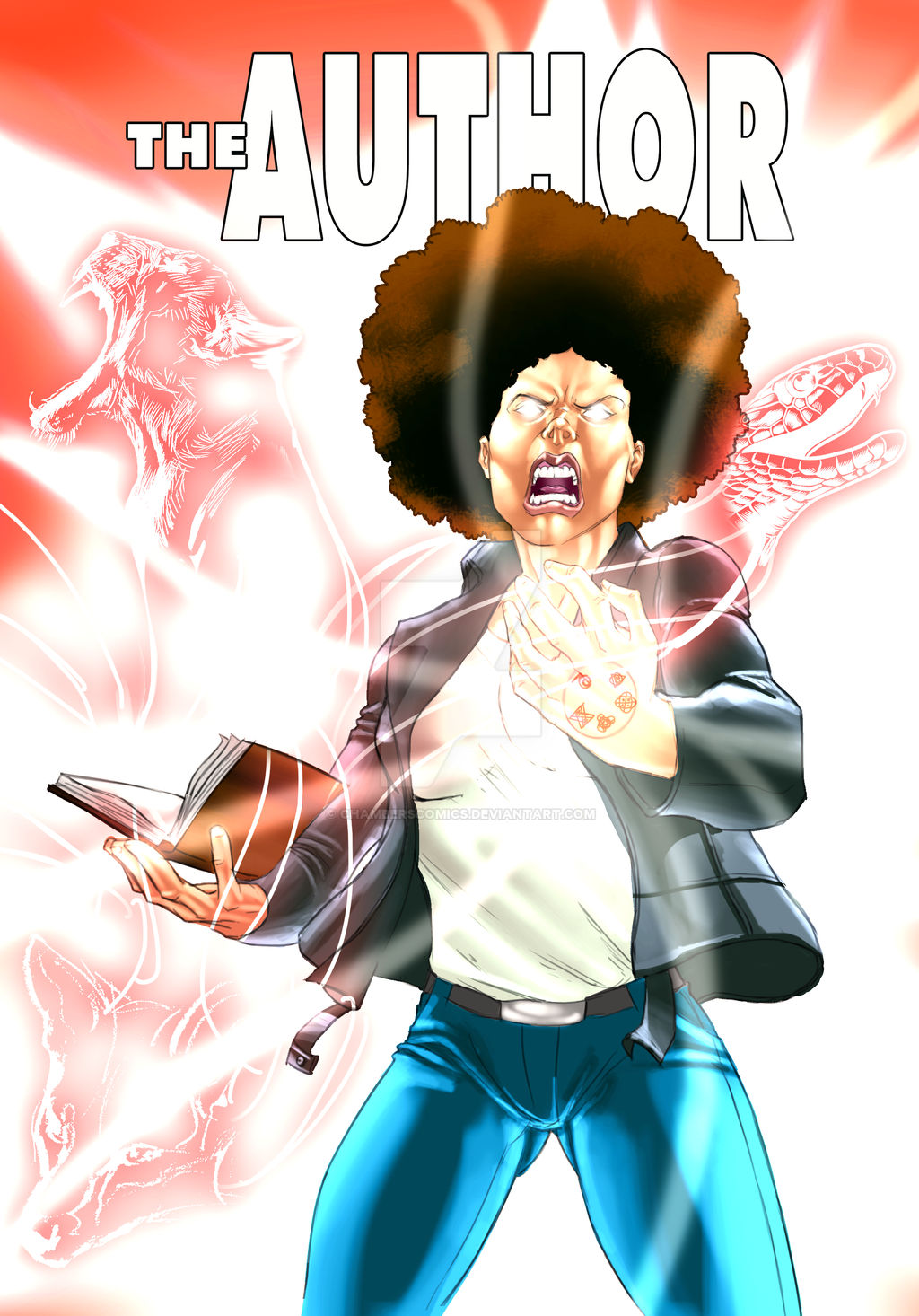 Deviantart Author The Author Cover by chamberscomics on DeviantArt