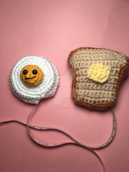 Crochet Food tape measures