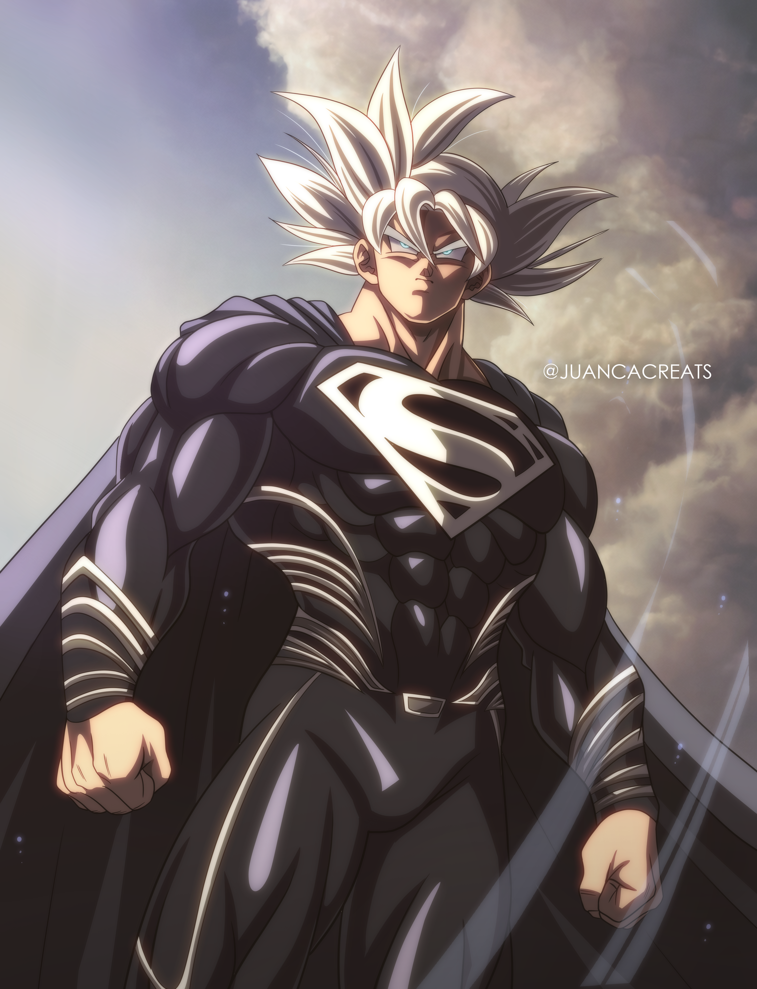 Goku Ultra Instinct + Superman (DragonBall+DC)