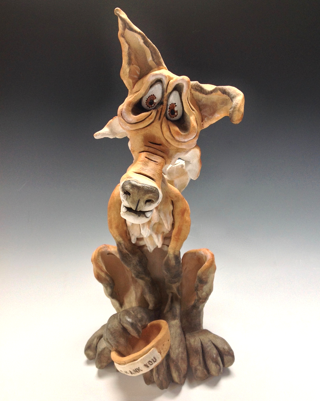 Lionel the Fox - Ceramic Sculpture (1)