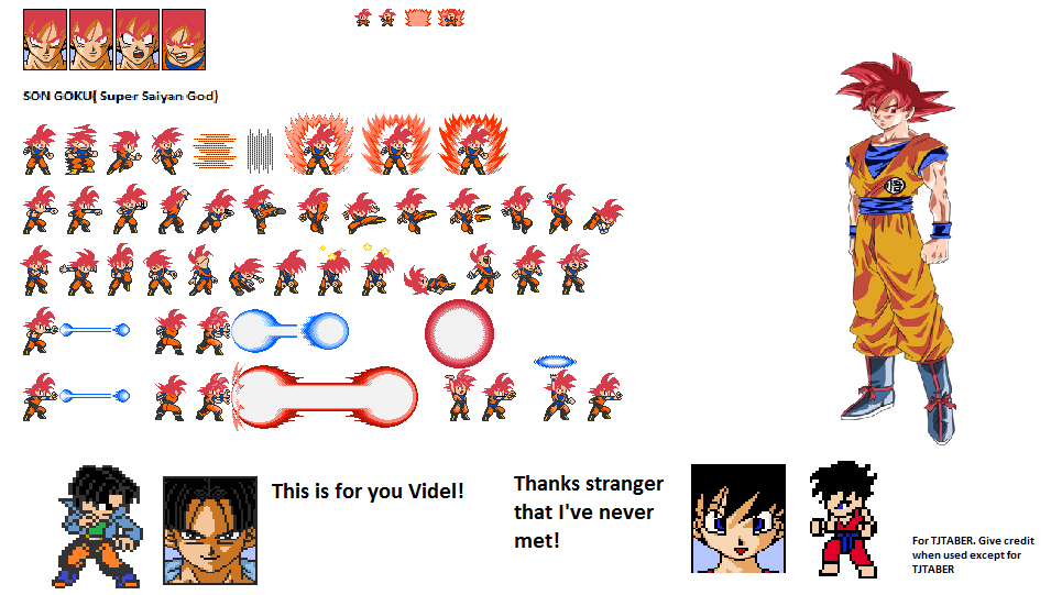 Super Saiyan God Goku LSW Sprite Sheet by MohammadAtaya on DeviantArt.