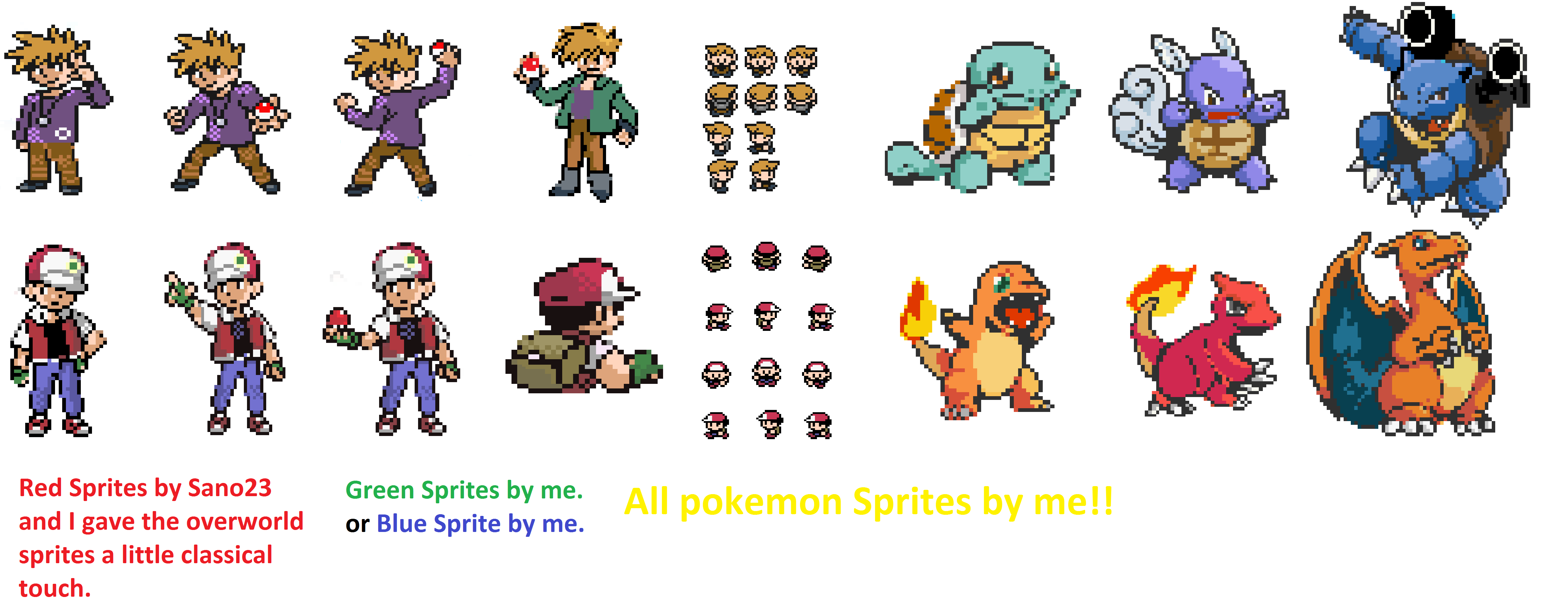 Red and Green sprites