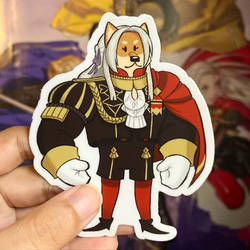 Buff Shiba Inu Edelgard Sticker