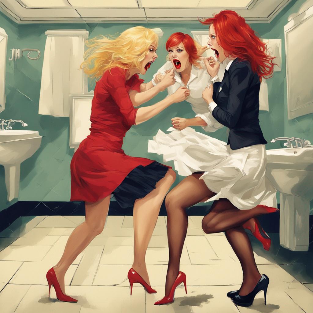 Ladies Room Catfight Nylons Torn Skirts Ripped By Skirtkis On ladies-room-catfight-nylons-torn-skirts-ripped-by-skirtkis-on