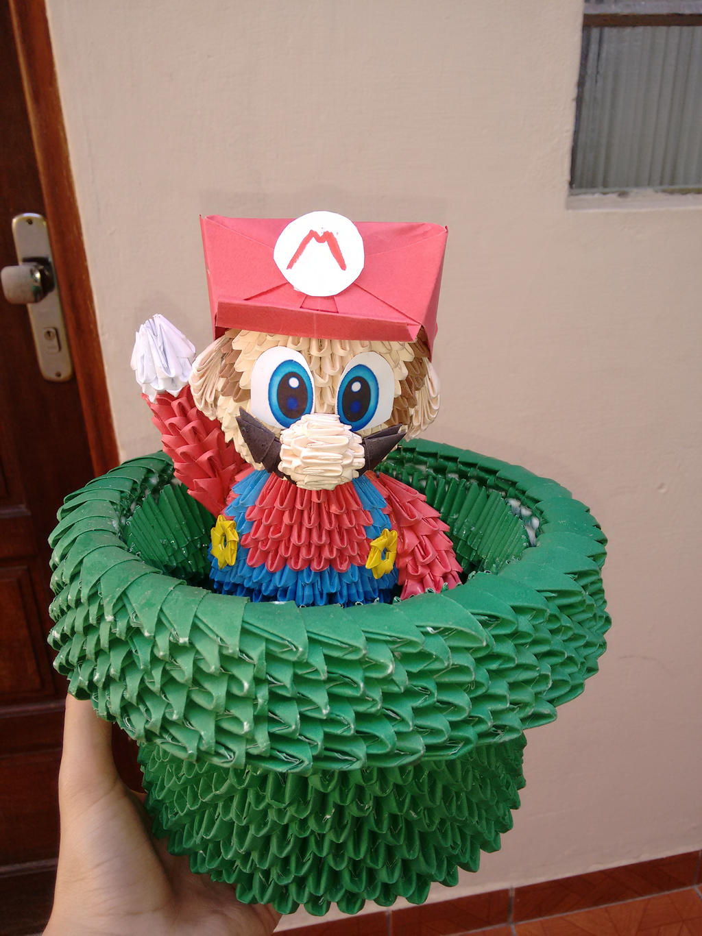 Advanced Mario Origami Mario Tube Origami 3D by ncangussu on DeviantArt