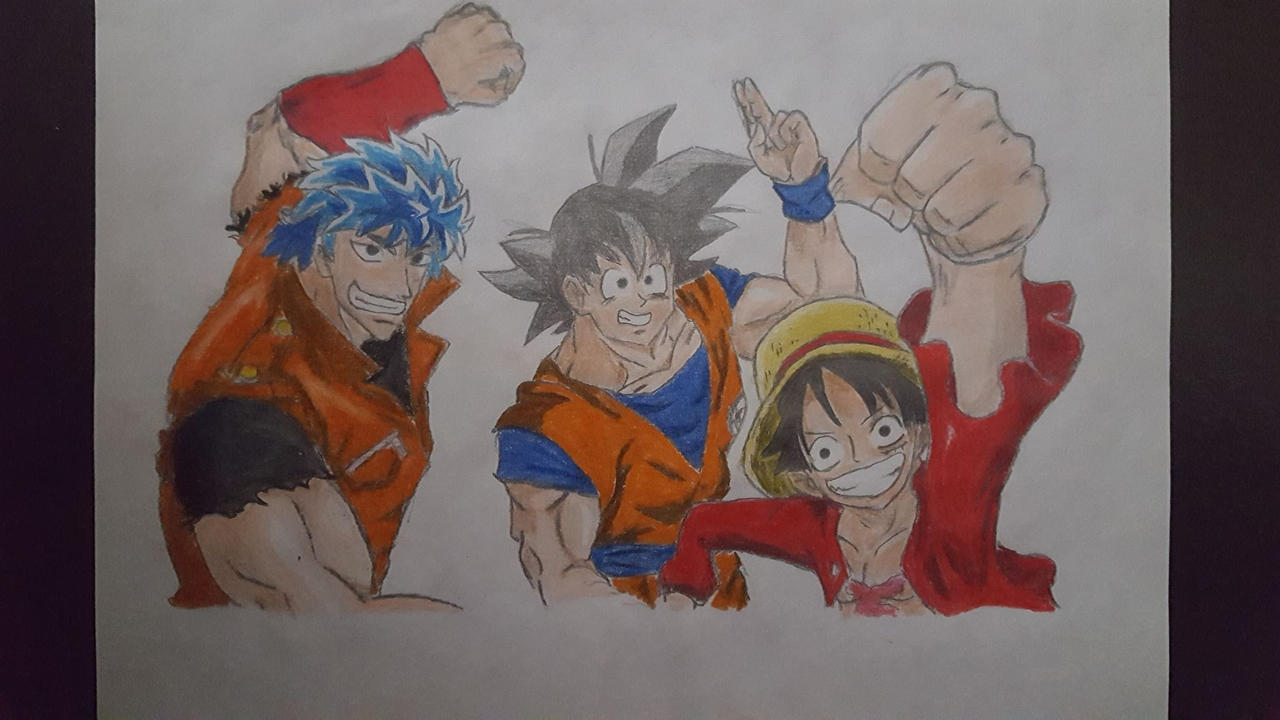 Dragon Ball Z Toriko One Piece Colaboracion By Andres Andraws On Deviantart Dragon Ball Z Toriko One Piece Colaboracion By Andres Andraws On Deviantart