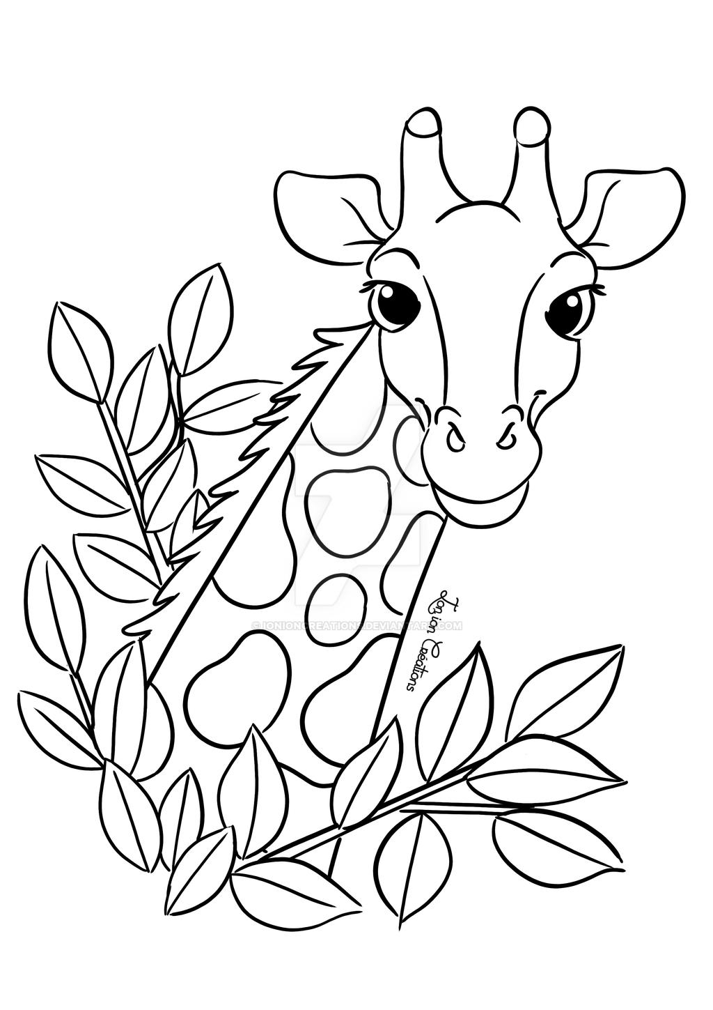 Coloriage girafe by IonionCreations on DeviantArt