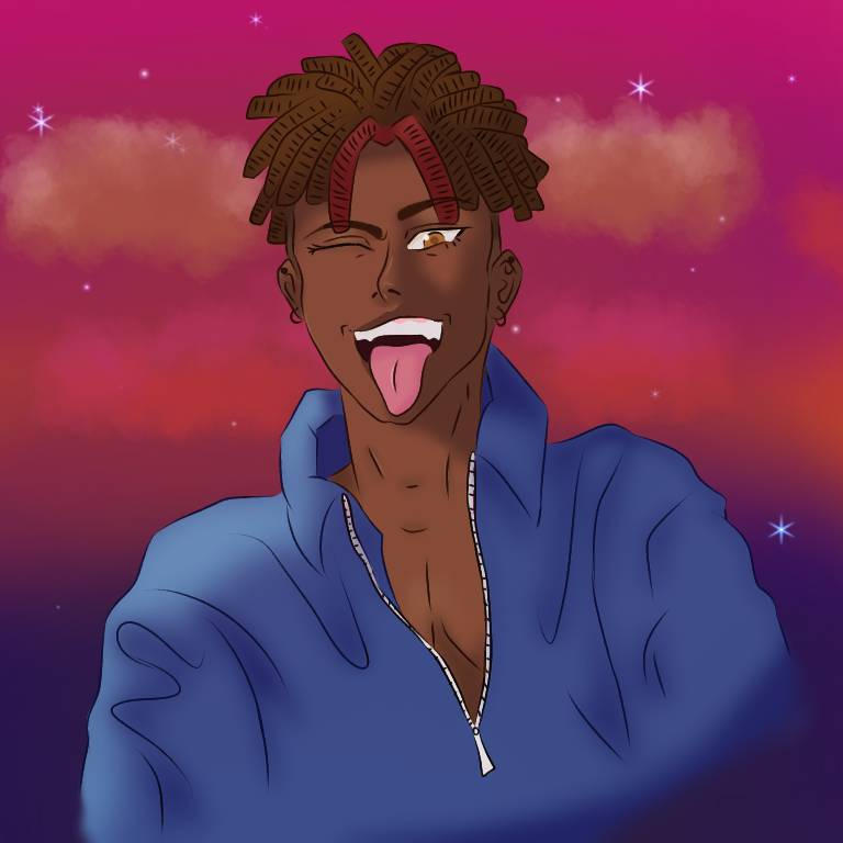 My OC first sample portrait by fvbiolus on DeviantArt