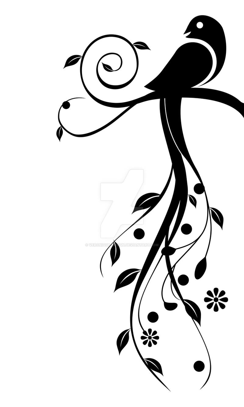 Deviantart Bird Designs Floral bird by veronique-design on DeviantArt