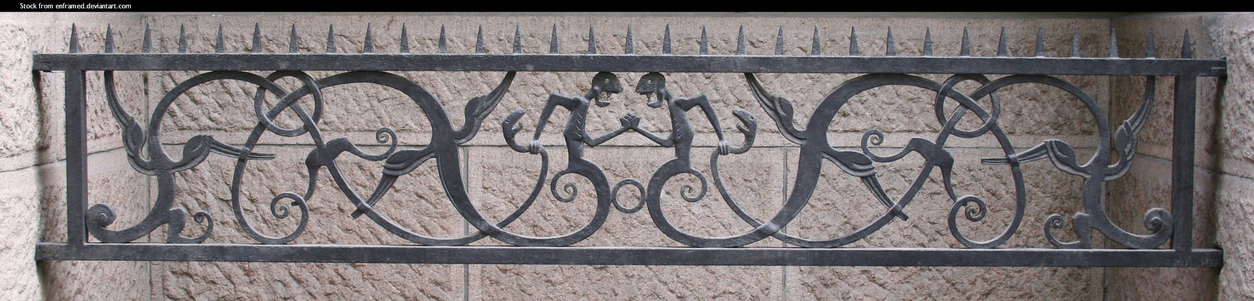 Cast iron fence