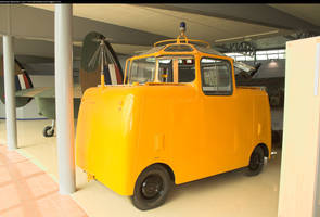 Funny yellow car
