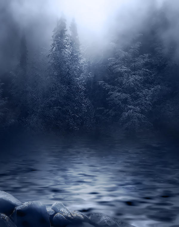 Dark Foggy River background by moonchild-lj-stock on DeviantArt
