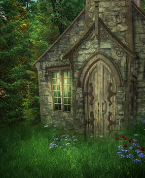 Wood House background