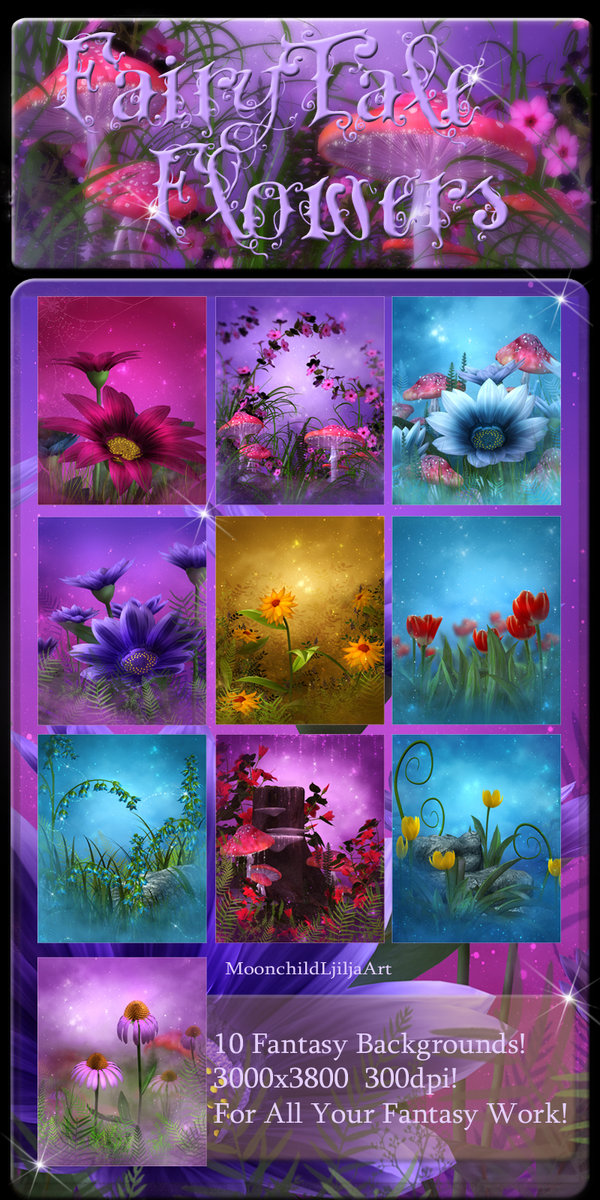 FairyTale Flowers backgrounds