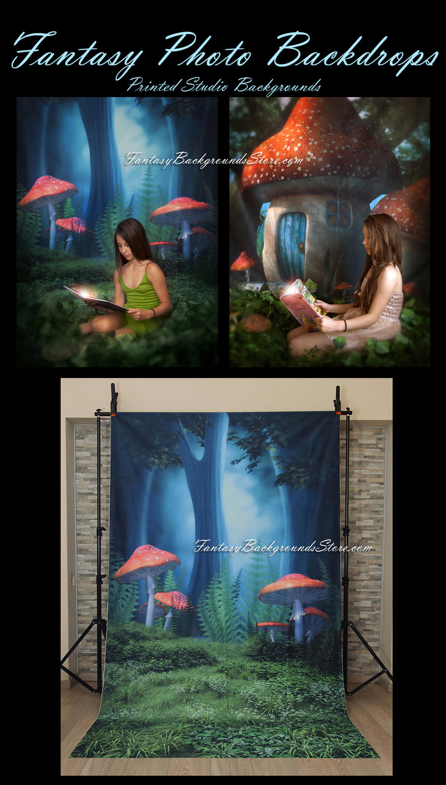 Printed Studio Backgrounds by moonchild-lj-stock