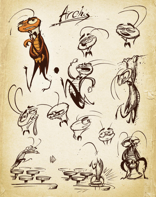 Archy the Cockroach by Phostex on DeviantArt