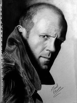 jason statham pencil and ink