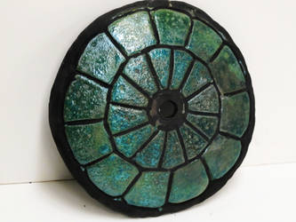 Raku Turtle Shell  clockbase