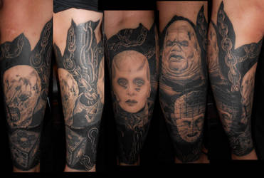 Hellraiser lower leg half sleeve