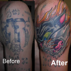 cover-up Before and After